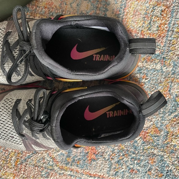 Nike Womens Metcon Flyknit 3 sneaker black pink SZ 6 - Picture 4 of 6